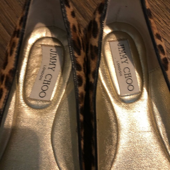 JIMMY CHOO Leopard pony patent-leather ballet flat - Picture 5 of 11